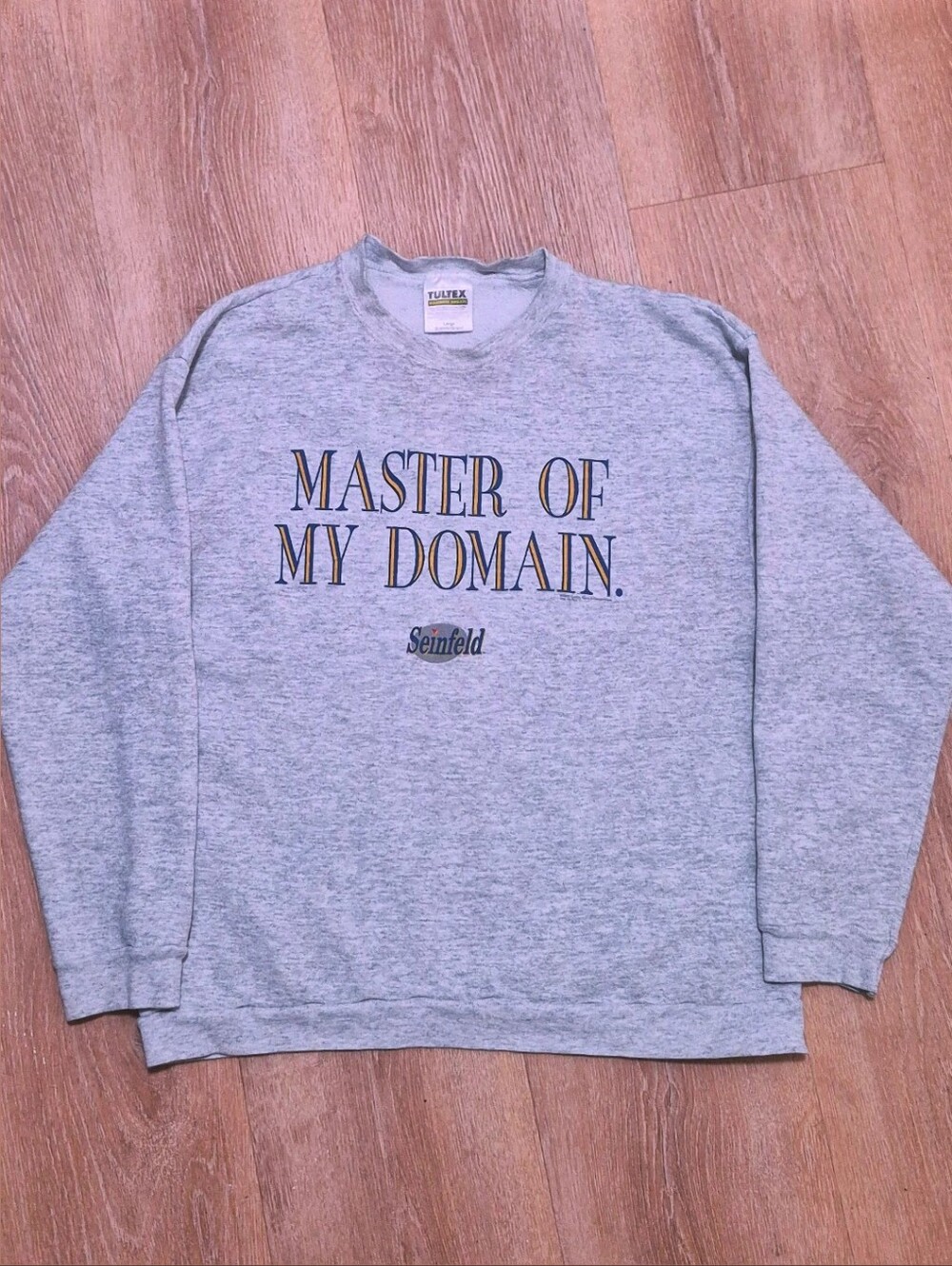 Tultex Gray 'Master of My Domain' Crewneck Sweatshirt